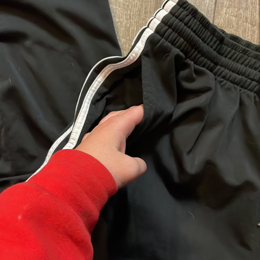 Extra large adidas black white gym workout track pant - Picture 3 of 5
